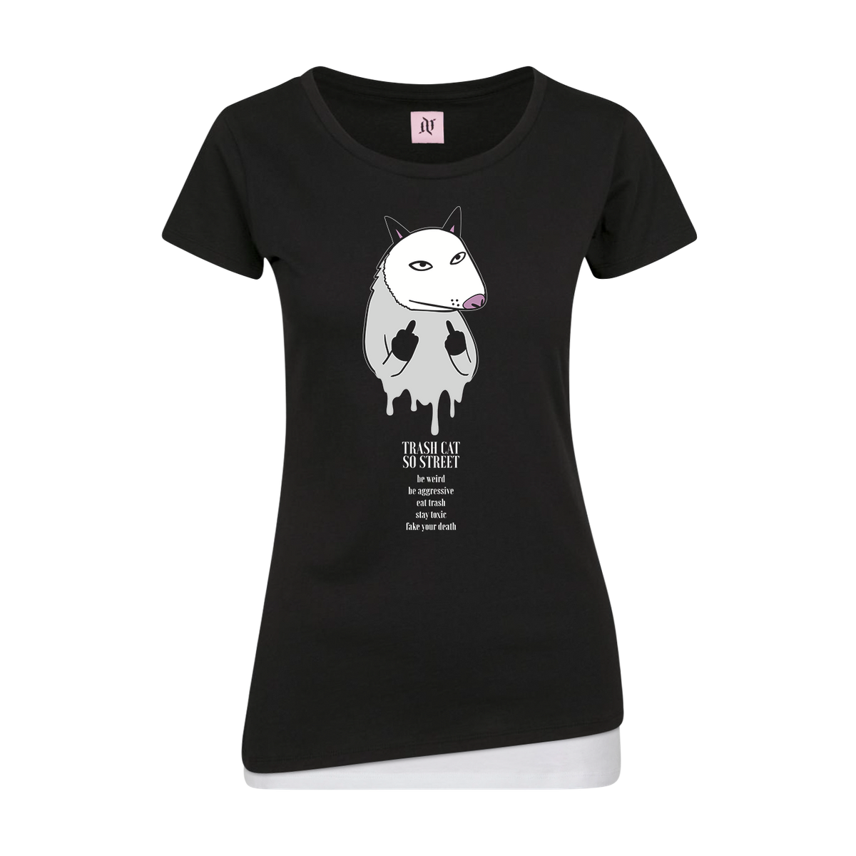 Trash Cat - Girlshirt