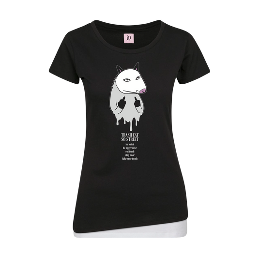 Trash Cat - Girlshirt